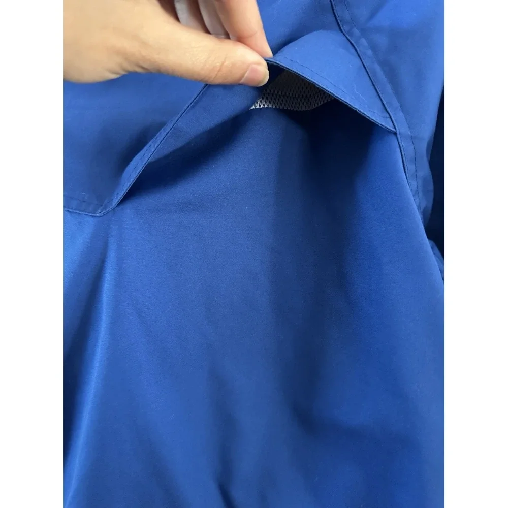 Lands End Men Size Medium Blue Jacket Dual Pocket Vintage